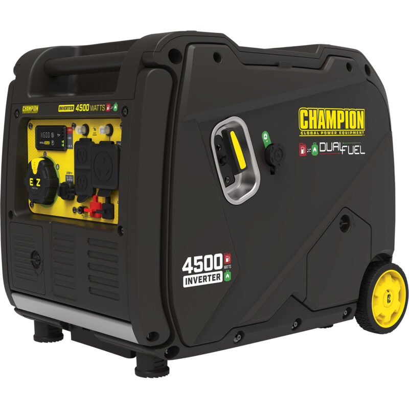 Champion Power Equipment Portable Dual Fuel Inverter Generator 4500 Surge Watts