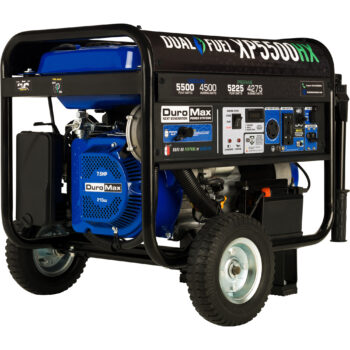 DuroMax Dual Fuel Generator with CO Alert 5500 Surge Watts1