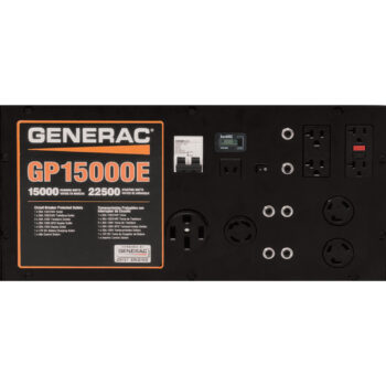 Generac GP15000E Portable Generator 22,500 Surge Watts