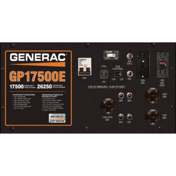 Generac GP17500 Portable Generator 26,250 Surge Watts