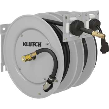 Klutch 25 Ft Dual Hose Reel With