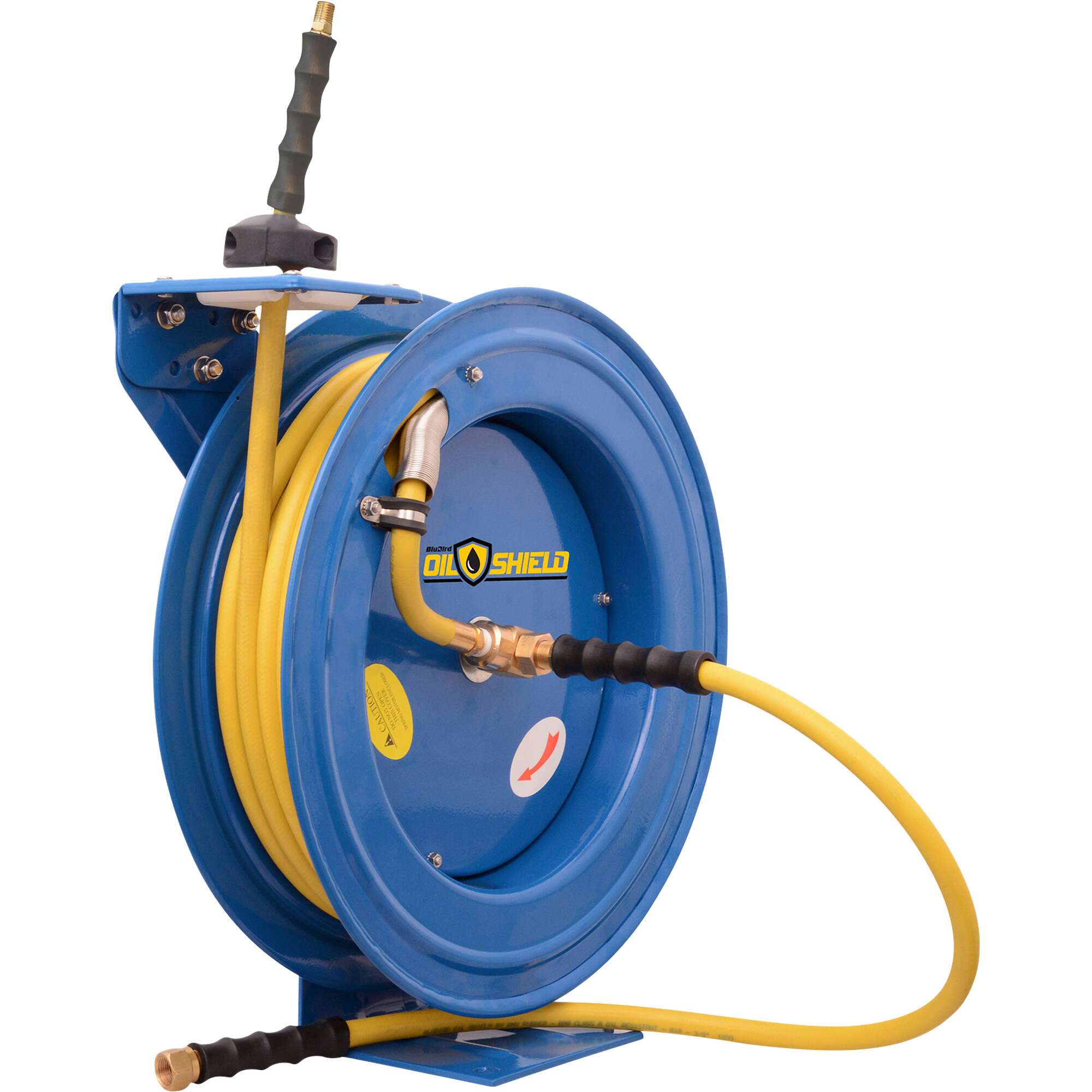 Oil Shield Retractable Air Hose Reel With 1