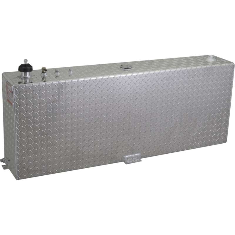 RDS Aluminum Transfer Fuel Tank 45 Gallon Vertical Diamond Plate Model