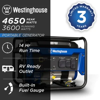 Westinghouse WGen3600cv Portable Generator with CO Sensor1