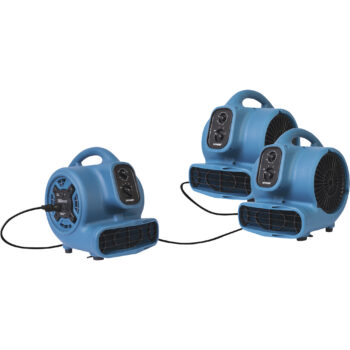 XPOWER 6 Pc Water Contractor Pack 4 Air Movers 1 Air Scrubber and 1 LGR Dehumidifier