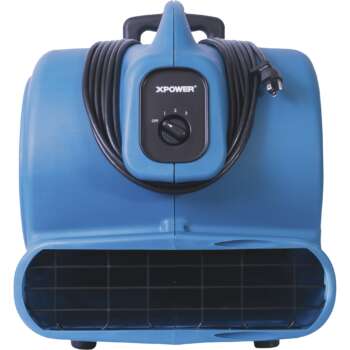 XPower 3/4 HP Air Mover Dryer with Wheels Xactimate Code WTRDRY 3,200 CFM