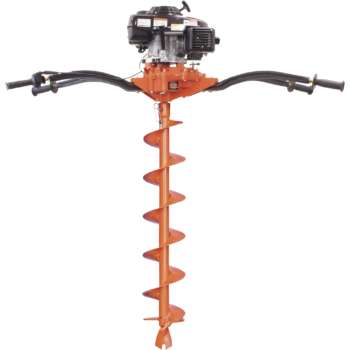 BravePro Two Person Honda Powered Earth Auger Powerhead GXV160 Honda Engine 2in to 18in Cutting Dia 1 3/8in Hex Drive Shaft