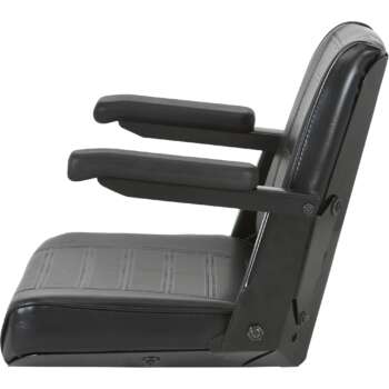 Wise Universal Tractor Seat with Armrests Black