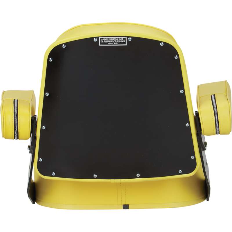 K & M Mfg Super Deluxe Seat Assembly for John Deere 10 and 20 Series Tractors Yellow