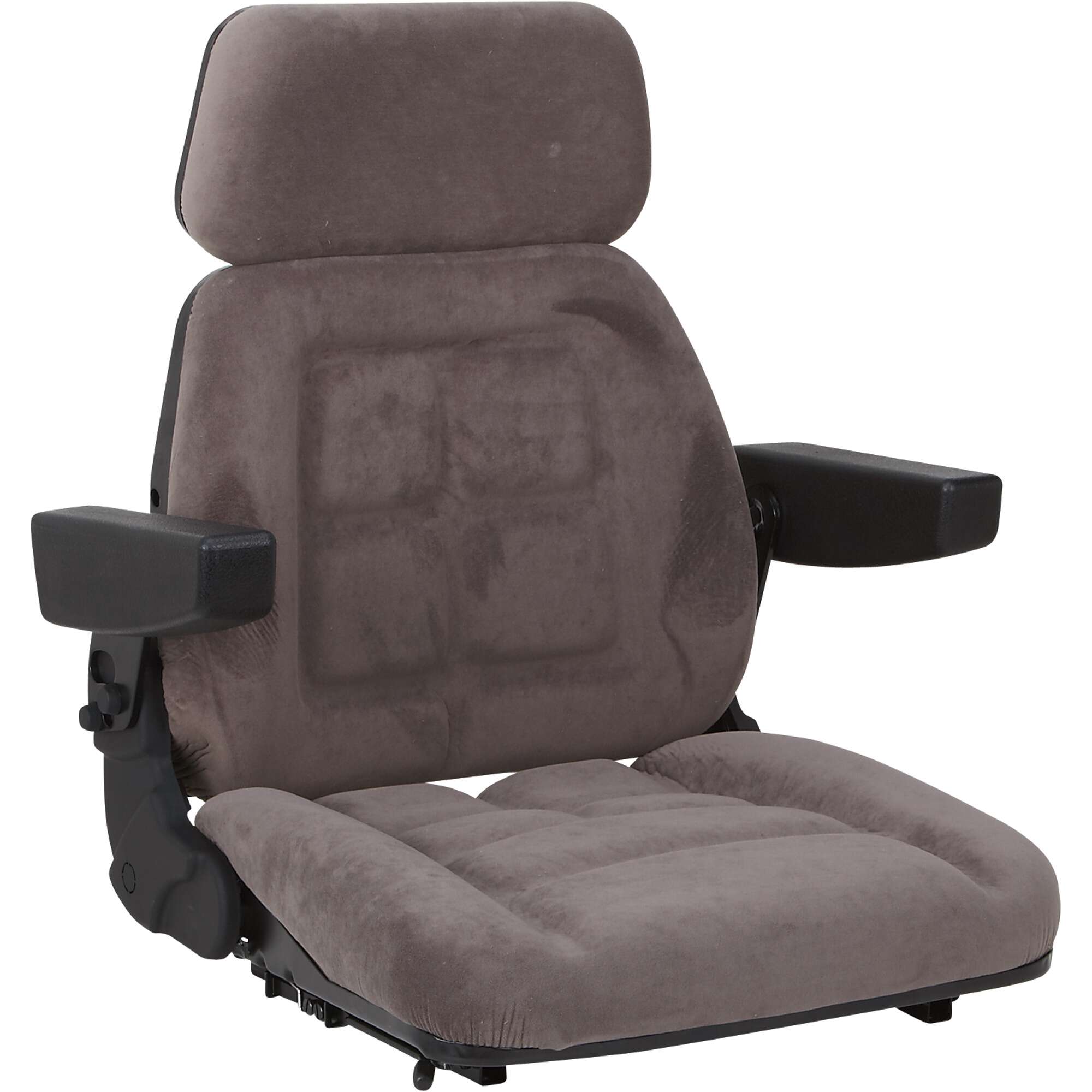 Pilot Brand Fabric Seat Top Replacement for Grammer MSG95 Suspension Tractor Seat Gray