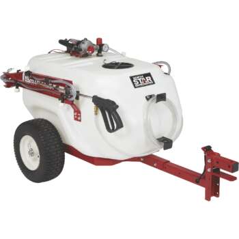 NorthStar Tow Behind Trailer Boom Broadcast and Spot Sprayer 61 Gallon Capacity 5.5 GPM 12V DC