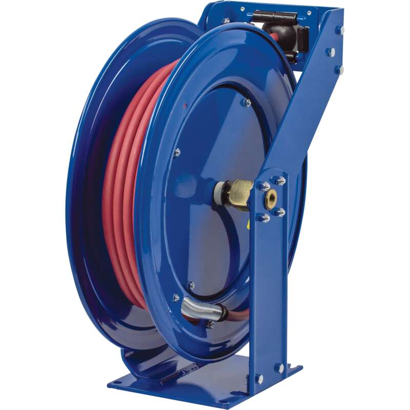 Coxreels Truck Series Maximum Duty Air Hose Reel With 3/8in x 100ft PVC Hose Max 300 PSI