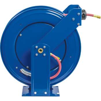 Coxreels Truck Series Maximum Duty Air Hose Reel With 3/8in x 100ft PVC Hose Max 300 PSI