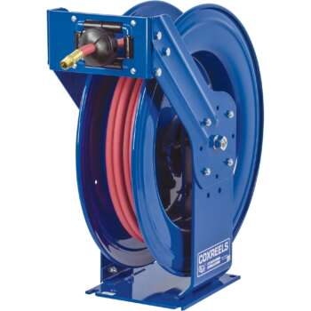 Coxreels Truck Series Maximum Duty Air Hose Reel With 1/2in x 100ft PVC Hose Max 300 PSI