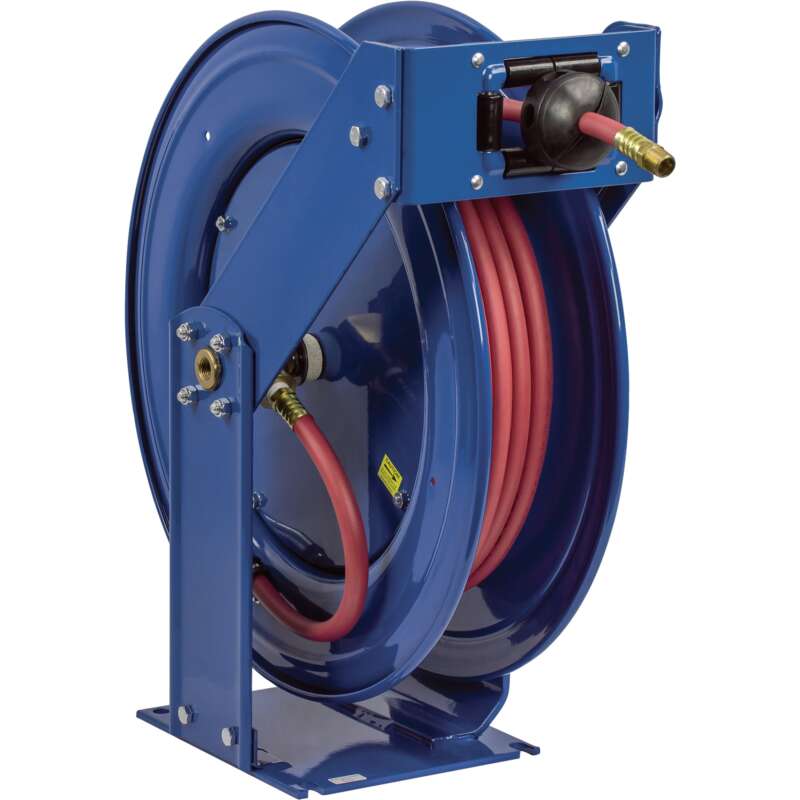 Coxreels Truck Series Maximum Duty Air Hose Reel With 3/8in x 50ft PVC Hose Max 300 PSI