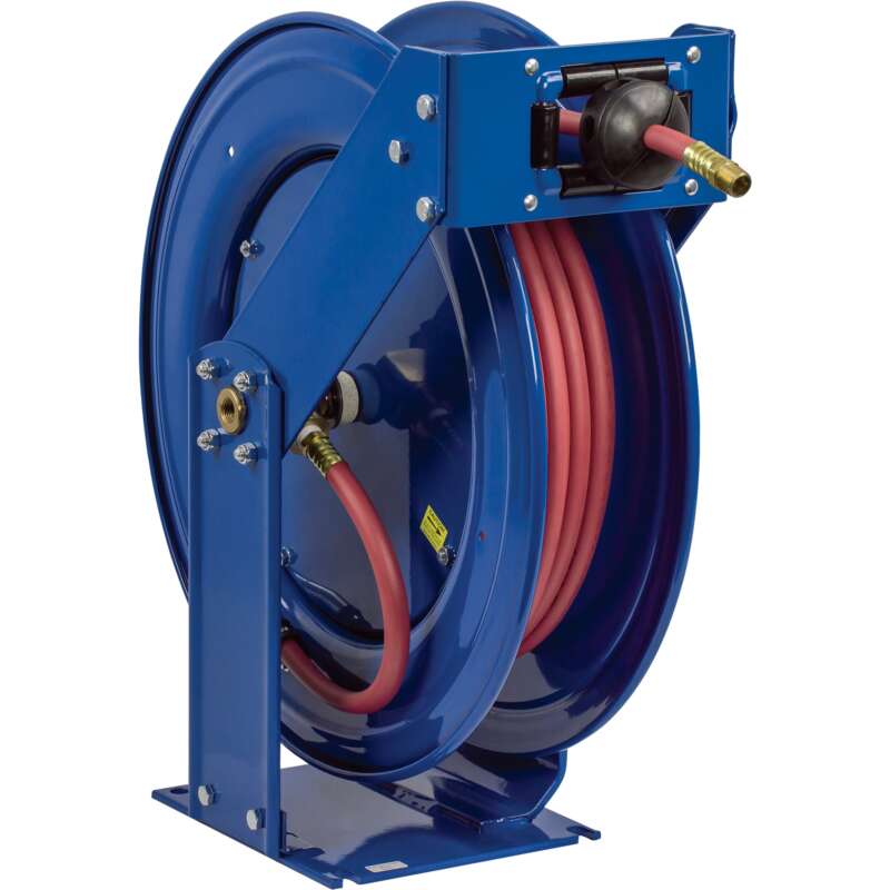 Coxreels Truck Series Maximum Duty Air Hose Reel With 3/4in x 50ft PVC Hose Max 300 PSI