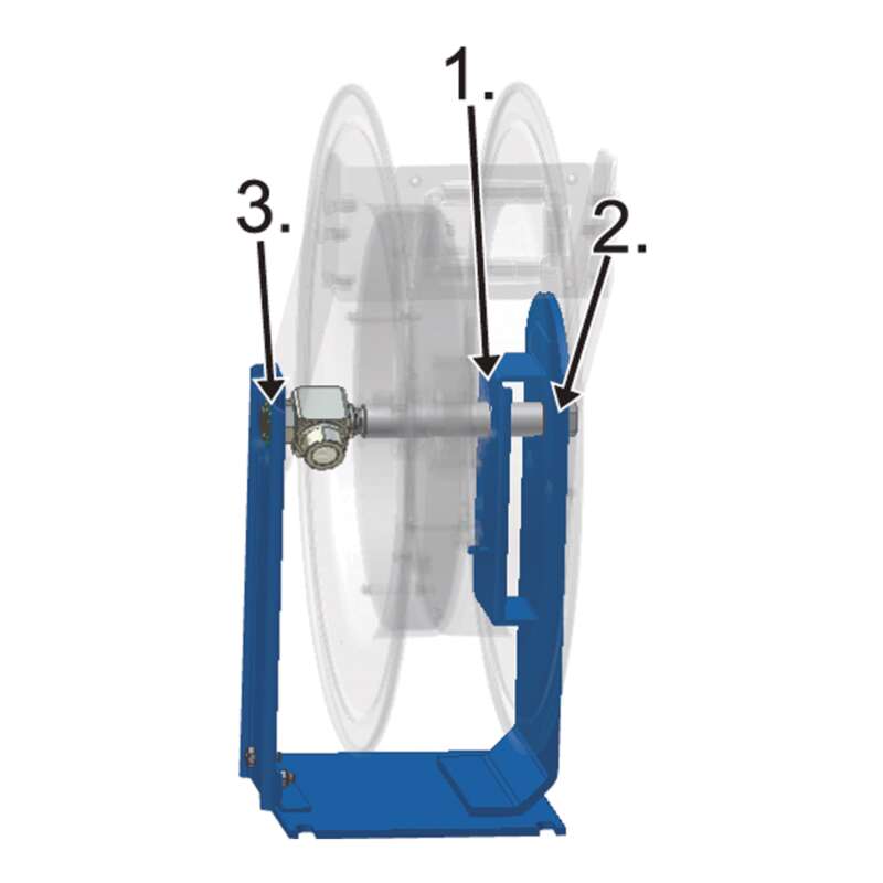 Coxreels Truck Series Maximum Duty Air Hose Reel With 3/4in x 50ft PVC Hose Max 300 PSI