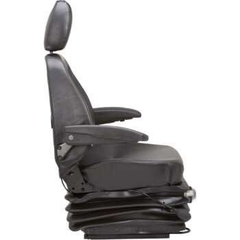 KAB 515 Vinyl Heavy Duty Mechanical Suspension Seat Black