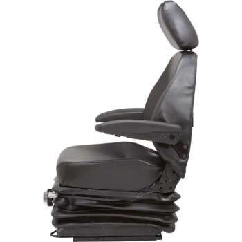 KAB 515 Vinyl Heavy Duty Mechanical Suspension Seat Black