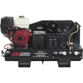 Campbell Hausfeld Gas Powered 2 in 1 Air Compressor Generator Honda GX390 Engine 10 Gallon