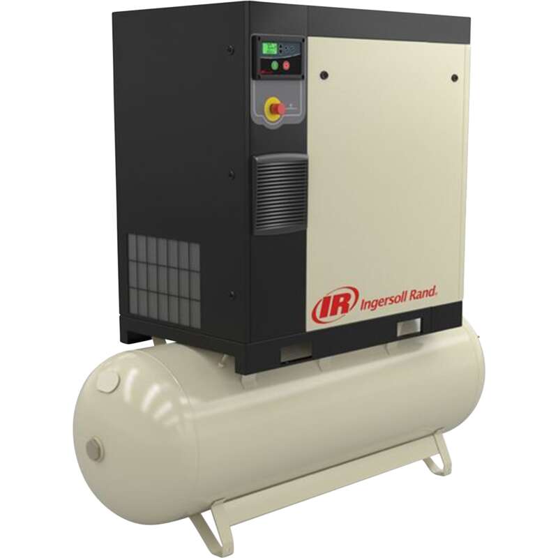 Ingersoll Rand Rotary Screw Compressor 15 HP 460 Volt 3Phase 56.1 CFM 125 PSI 120Gallon Tank