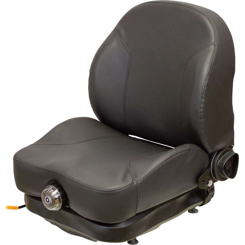 K & M Uni Pro 438 Compact Suspension Tractor Seat Black