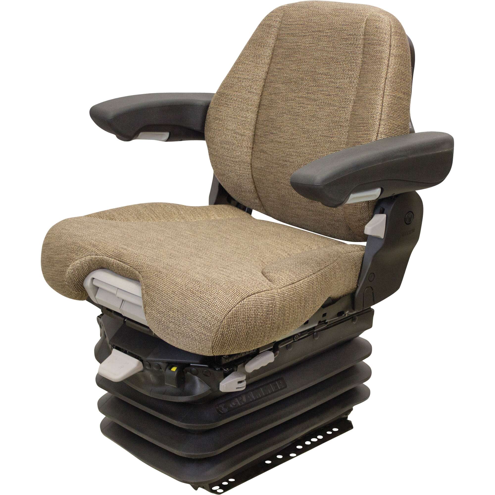 K&M Grammer MSG95/741 Tractor Seat with 12V Air Suspension Brown