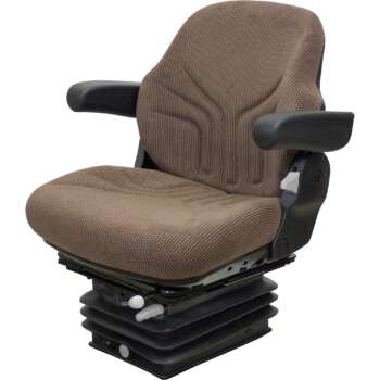 Grammer Brand John Deere Series Mechanical Reclining Seat and Air Suspension Combo Fits John Deere 30 Early Series 285Lb Capacity