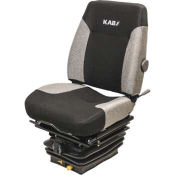 K&M Uni Pro Construction Mechanical Suspension Seat Fabric Cover Gray