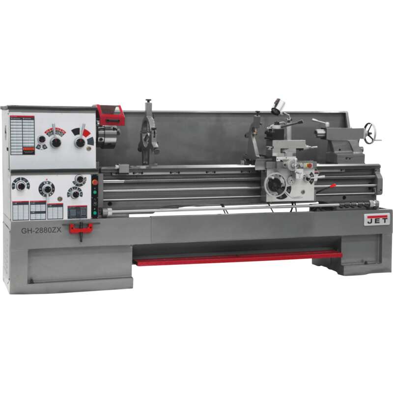 JET ZX Large Spindle Bore Metal Lathe 22in x 80in