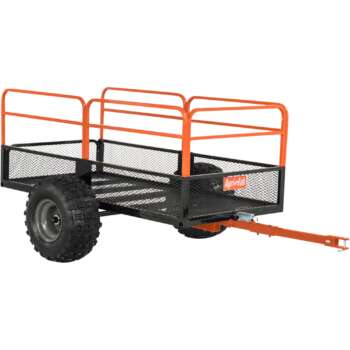 Agri Fab Towable ATV UTV Steel Mesh Convertible Cart 1500Lb Capacity 82in L x 50in W x 43in H