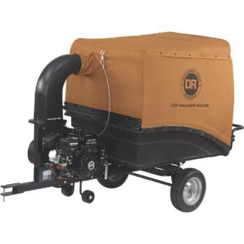DR Power Premier 200 Tow Behind Lawn and Leaf Vacuum 35inW 223cc Engine 500Lb Capacity