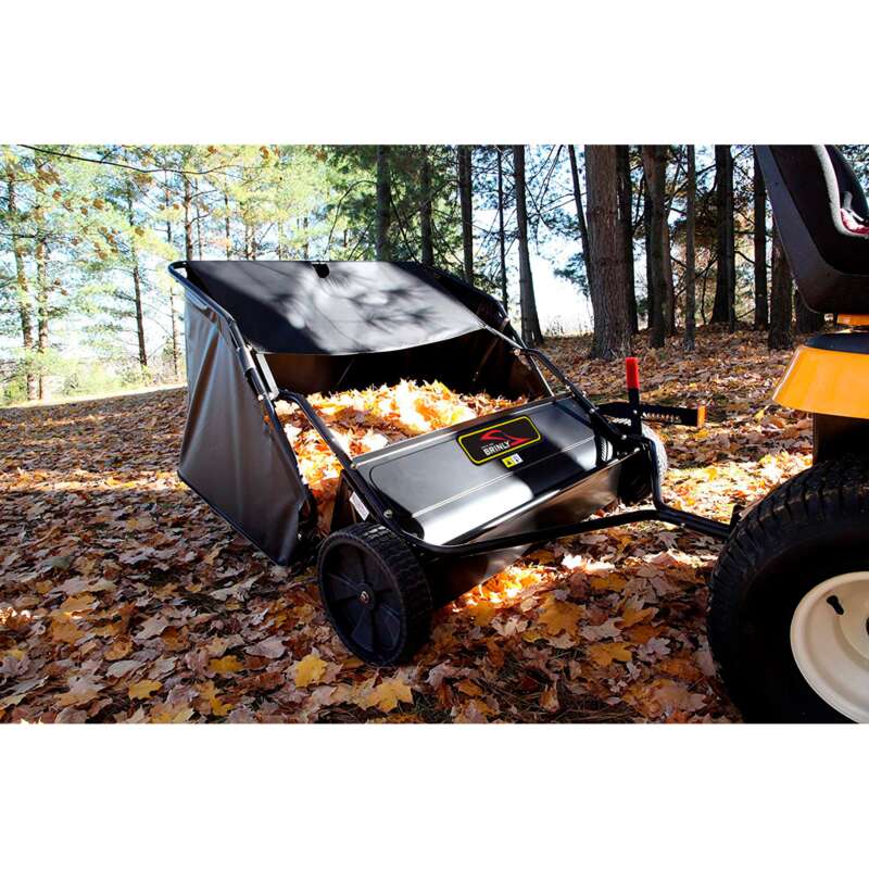 Brinly Tow Behind Lawn Sweeper 42inW 20 Cu Ft