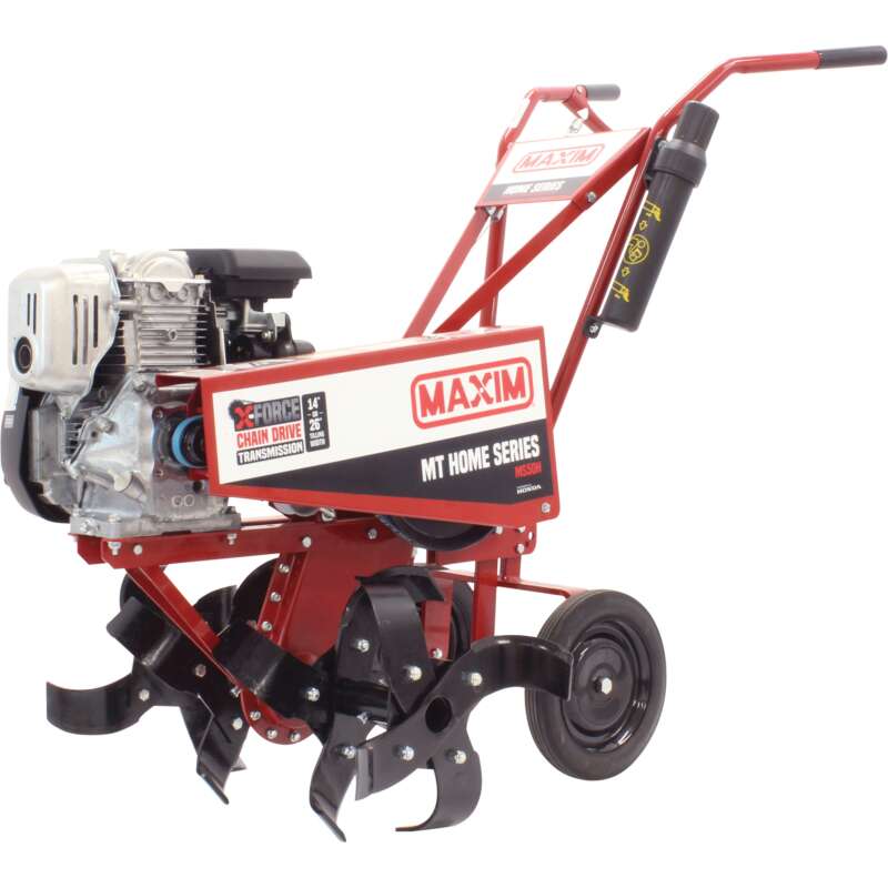 Maxim MT Home Series Tiller Adjustable 14in /16in Tilling Width 160cc Honda GC160 Engine