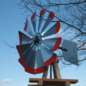 Outdoor Water Solutions Wooden Garden Windmill 10ft H