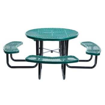 Vestil Round Picnic Table Table Shape Round Primary Color Green Height 29 in