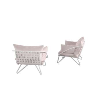 Novogratz Teddi Outdoor Lounge Chairs 2piece Pink Primary Color Pink Material Steel Width 30.75 in