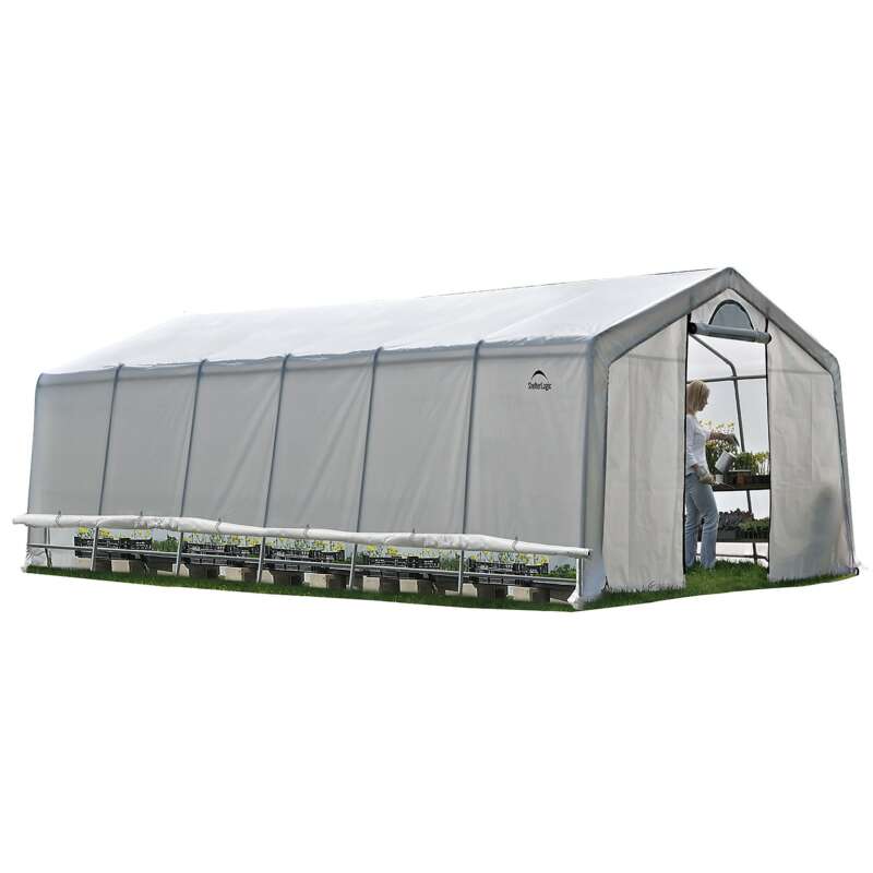 ShelterLogic GrowIT GrowIT Heavy Duty 12 x 24ft Greenhouse Length 38.5 in Width 14 in Center Height 100.38 in