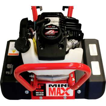 Maxim Mini Max Tiller Cultivator 7/13/16in Tilling Width 35.8cc Honda GX35 Engine