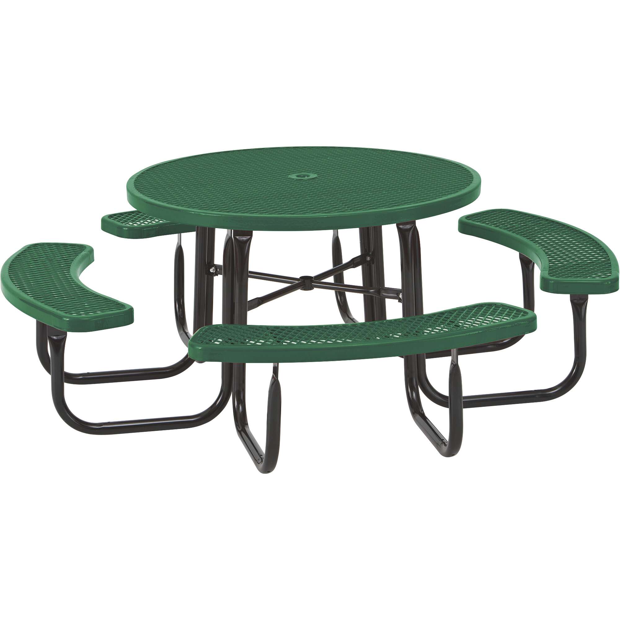 UltraSite 4Seat 46in Diamond Pattern Round Picnic Table