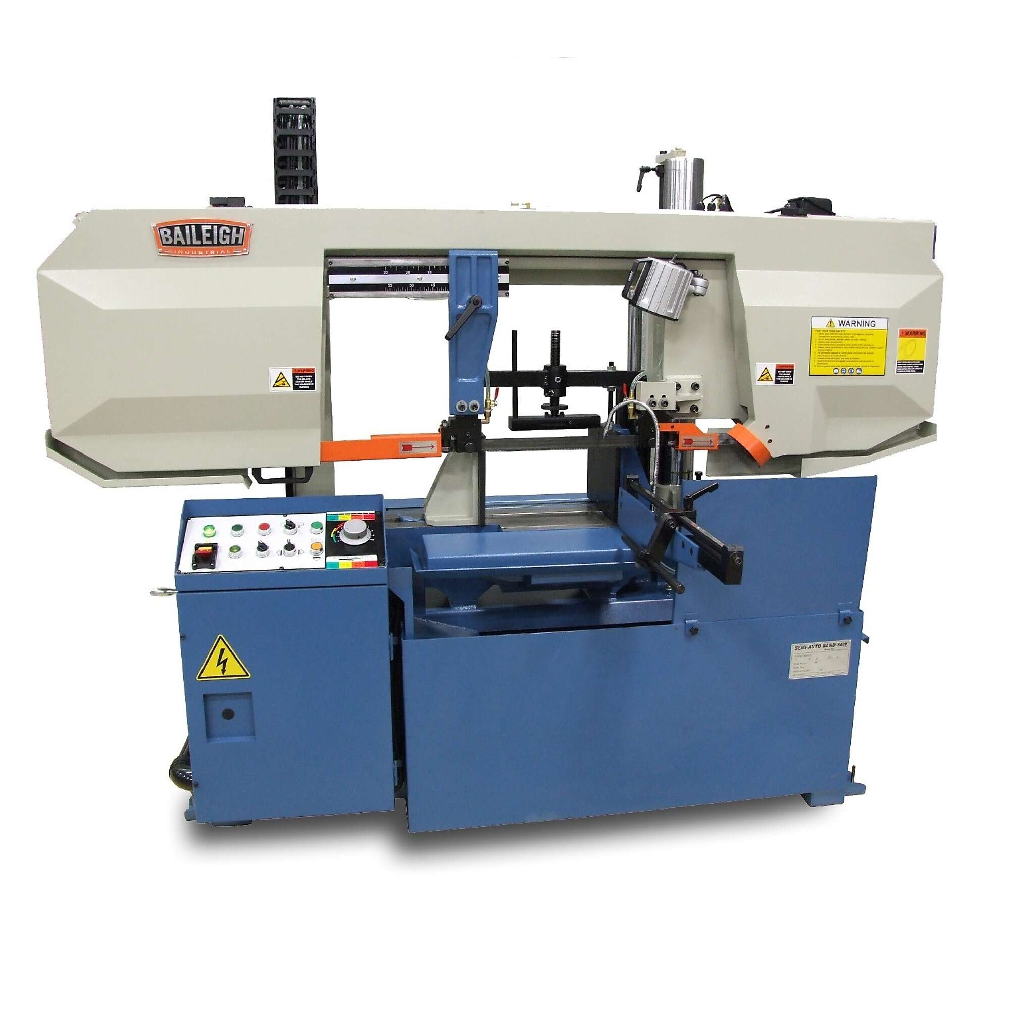 Baileigh Column Type Non Mitering Metal Cutting Band Saw 5 HP Volts 220