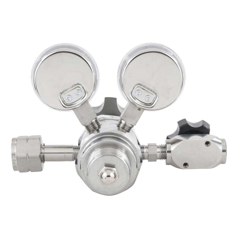 Harris Hydrogen and Flammable Specialty Gas Lab Regulator CGA 350 Two Stage 316 Stainless Steel 050 PSI