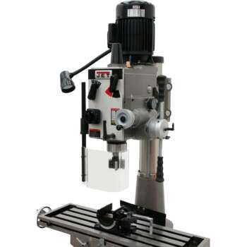 JET Geared Head Square Column Mill Drill with Power Downfeed 1 1 2 HP 115 230V