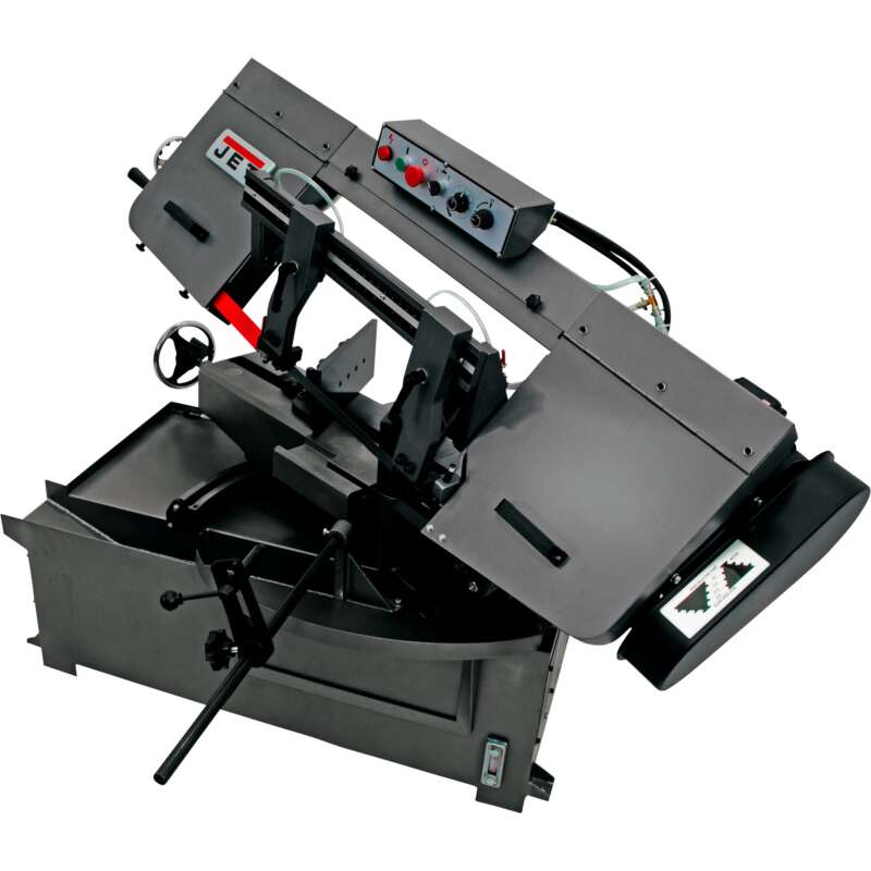 JET Swivel Head Horizontal Mitering Band Saw 10in x 14in 3 HP 230 460V 3 Phase