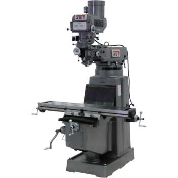 JET Variable Speed Milling Machine with ACCU RITE 203 DRO and X and Y Axis Powerfeeds 10in x 50in 230 Volt 3Phase