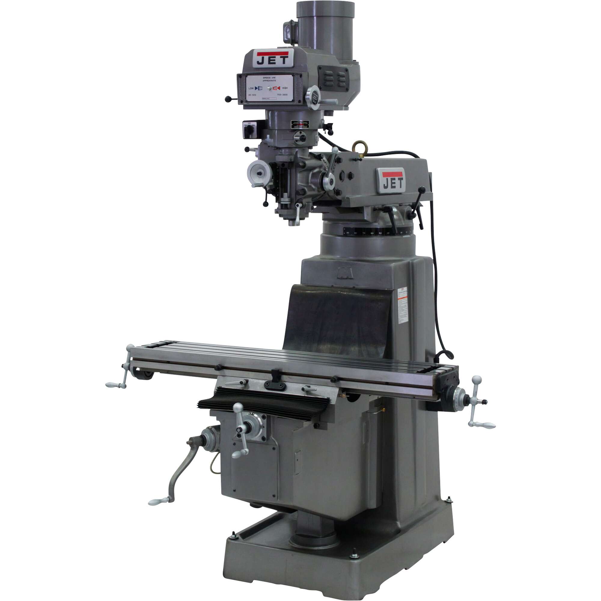 JET Variable Speed Milling Machine with X and Y Axis Powerfeeds 10in x 50in 230 Volt 3Phase