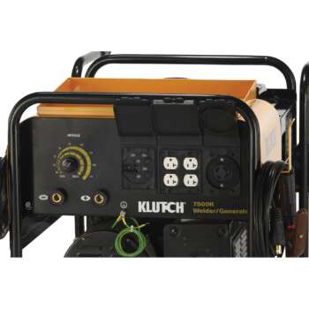 Klutch 7500K Arc WelderGenerator with 429CC Kohler Gas Engine and Wheel Kit 60 185 Amp DC Output 6000 Watt AC Power