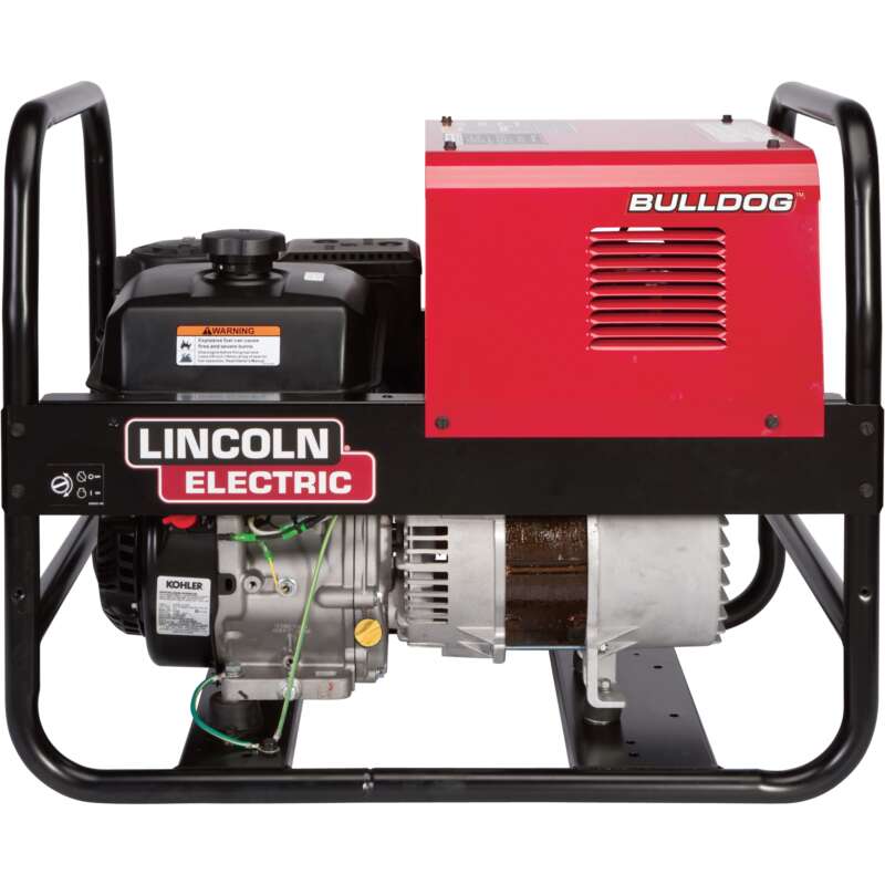 Lincoln Electric Bulldog 5500 Arc Welder Generator with 277CC Kohler Gas Engine 70 140 Amp AC Output 5500 Watt AC Power