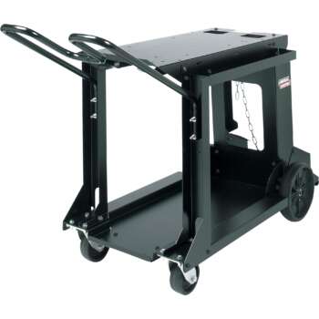 Lincoln Electric Inverter and Wire Feeder Welding Cart 500 Lb Capacity 26in L x 45in W x 38in H